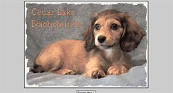 Desktop Screenshot of cedarlakedachshunds.com